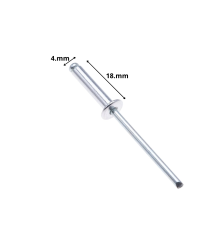Remache Pop Aluminio 4 X18