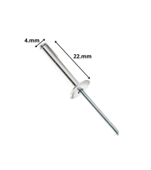 Remache Pop Aluminio 4 X22