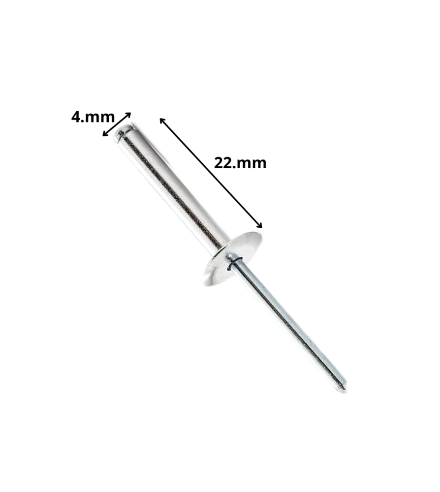Remache Pop Aluminio 4 X22