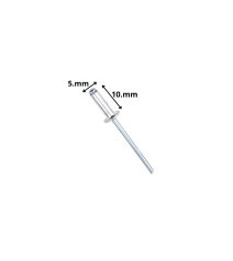 Remache Pop Aluminio 5 X10