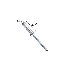 Remache Pop Aluminio 5 X16