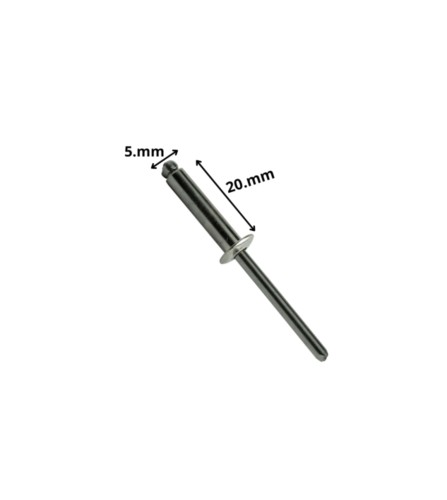 Remache Pop Aluminio 5 X20
