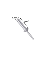 Remache Pop Aluminio 5 X21