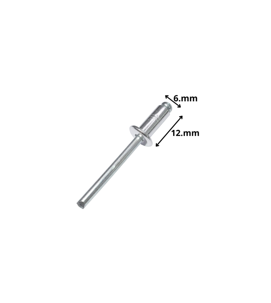 Remache Pop Aluminio 6 X12