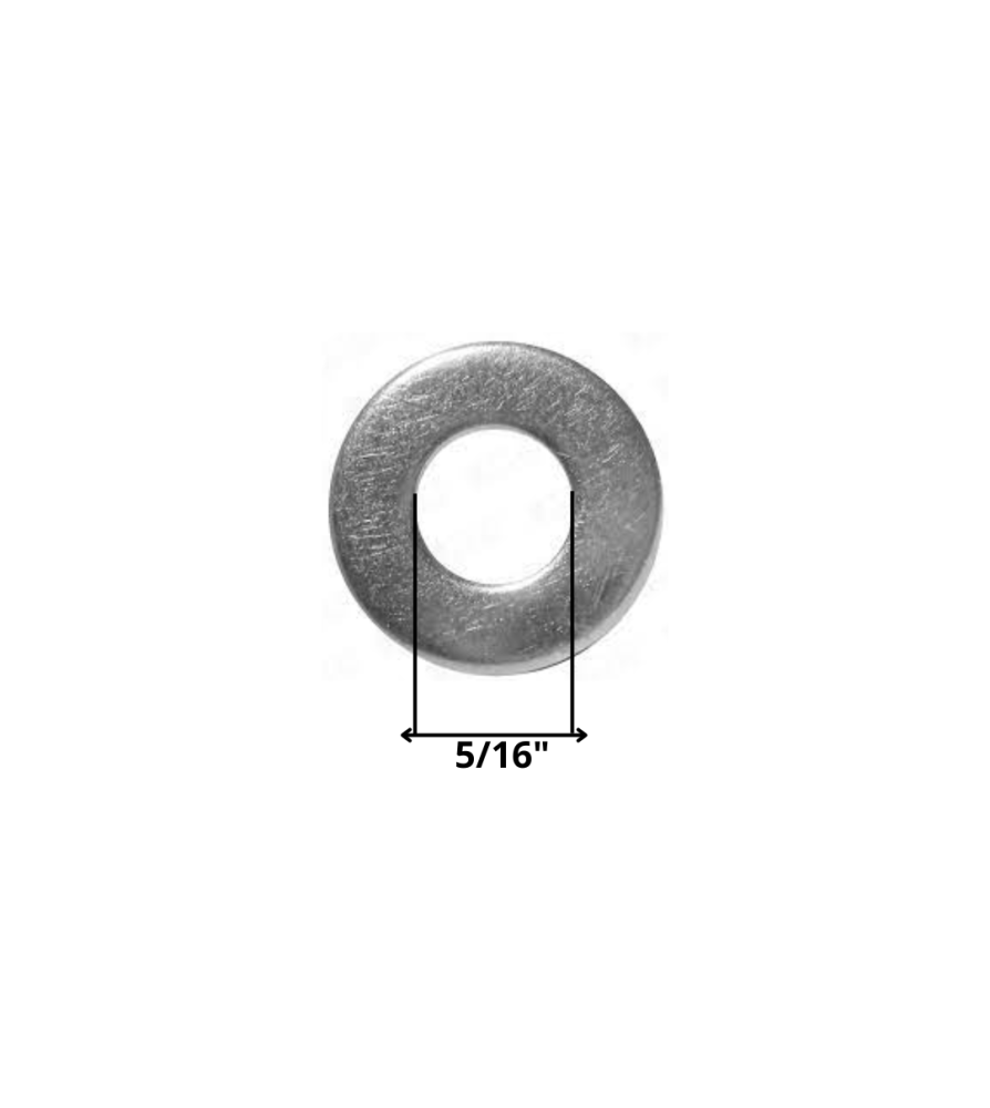 Golilla Plana Calibrada Zincada 5/16"