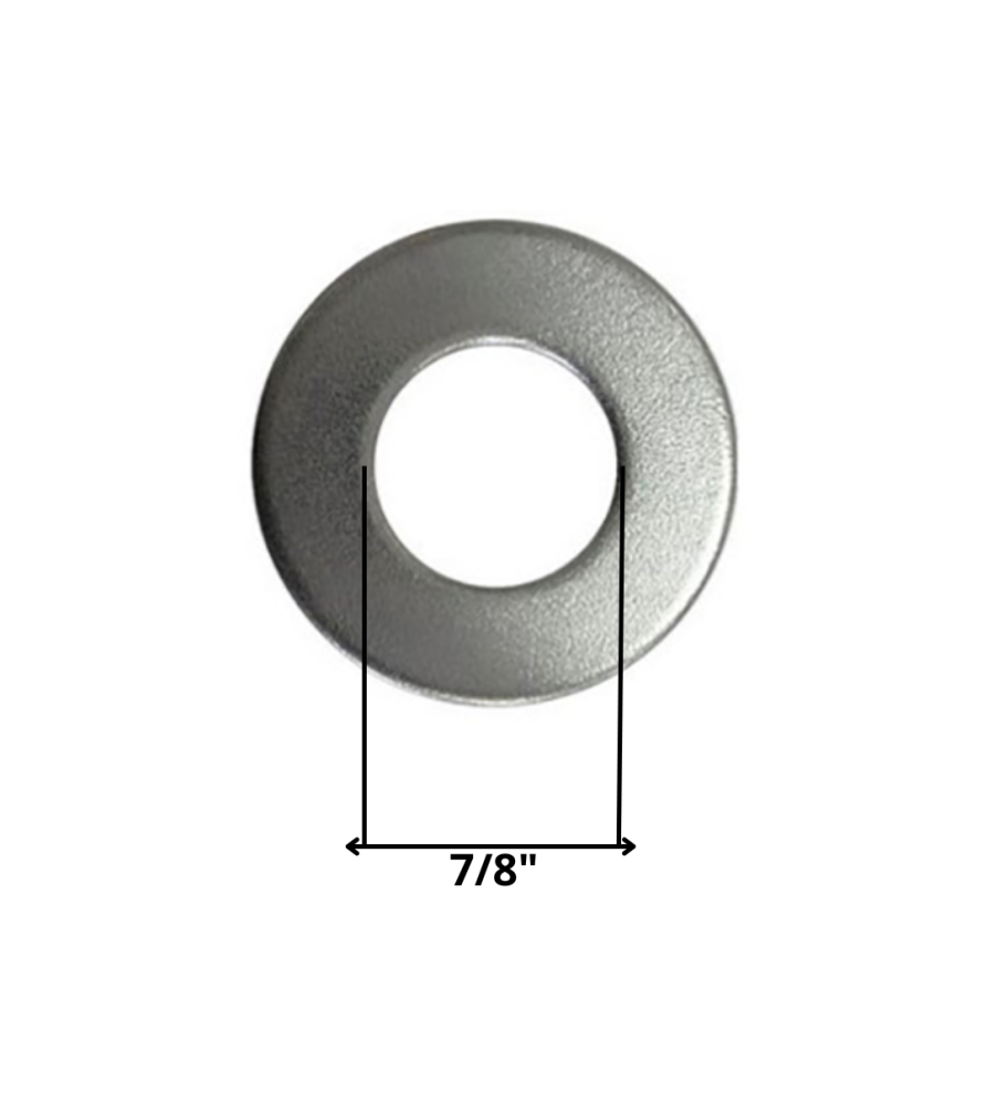 Golilla Plana Calibrada Zincada 7/8"