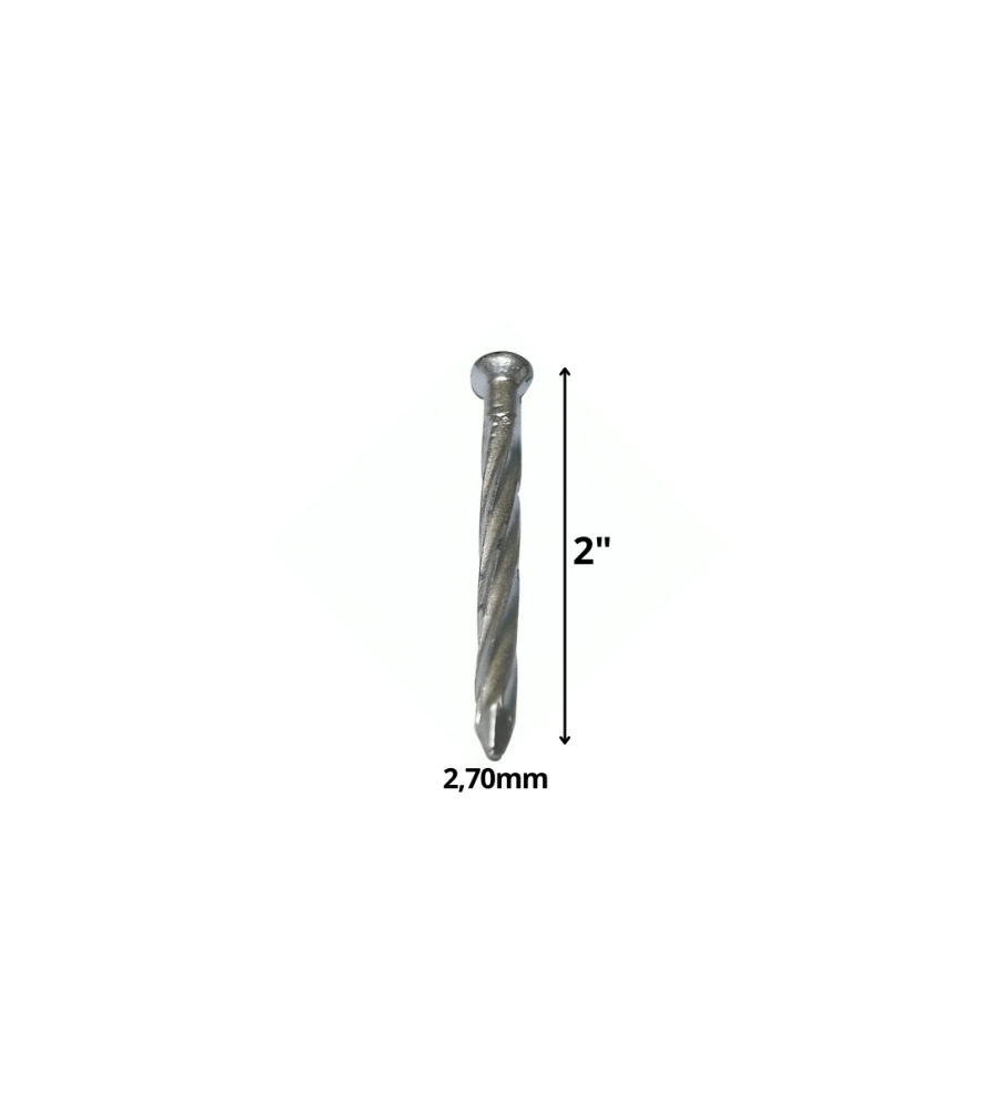 Clavo Concreto Estriado 2,0"