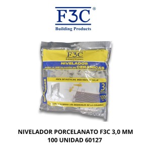 Nivelador Ceramicas F3c 3,0 Mm 100 Unidad 60127 - Socodima.cl