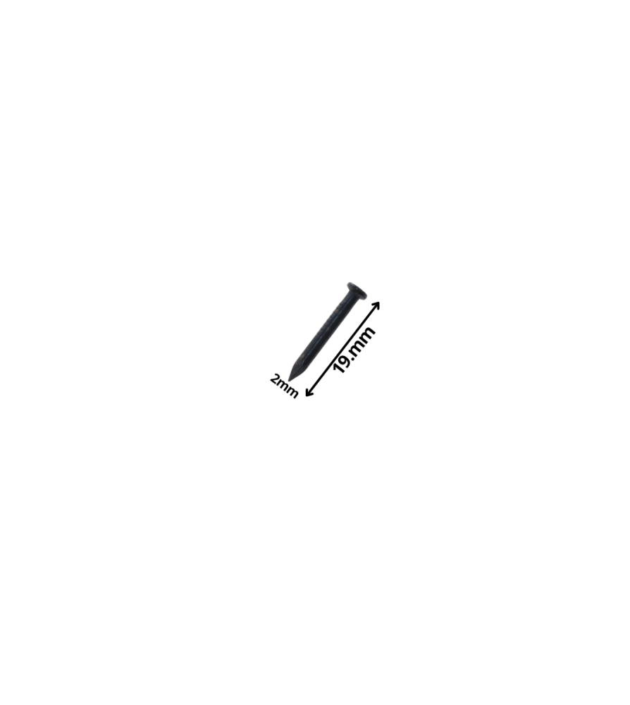Clavo Concreto Liso Negro 2,0 X 19 Mm