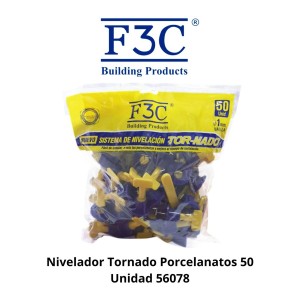 NIVELADOR TORNADO PORCELANATOS 50 UNIDAD 56078