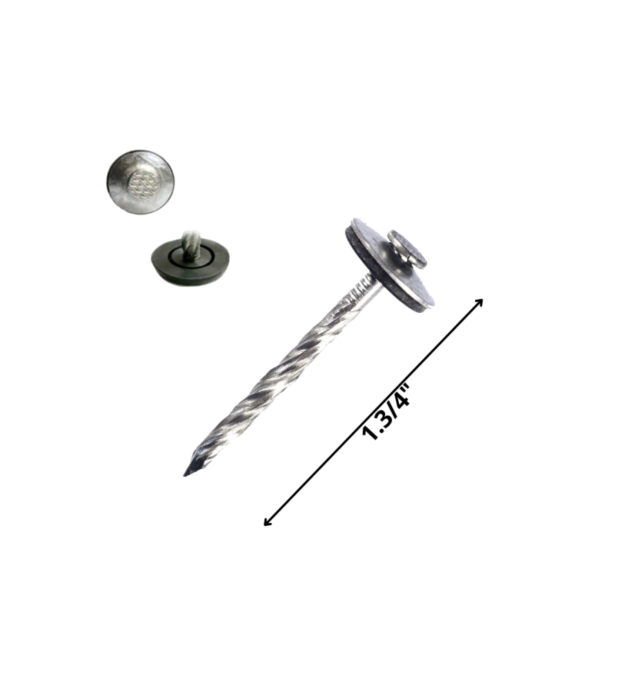 Clavo Techo Tipo Paragua 1 3/4" 100 Unidades