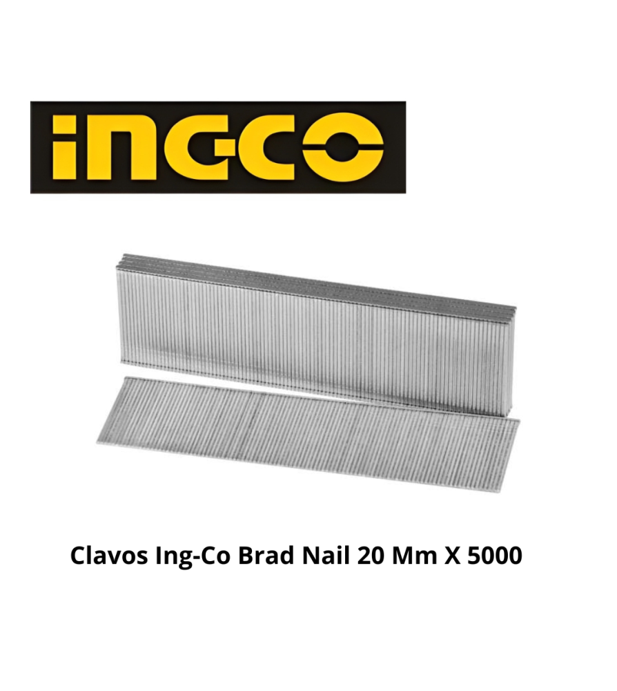 Clavos Ingco Brad Nail 20 Mm X 5000 Unid Ana18201