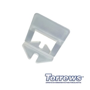 NIVELADOR PORCELANATO TORREWS 2,0 MM 100 UN 60335