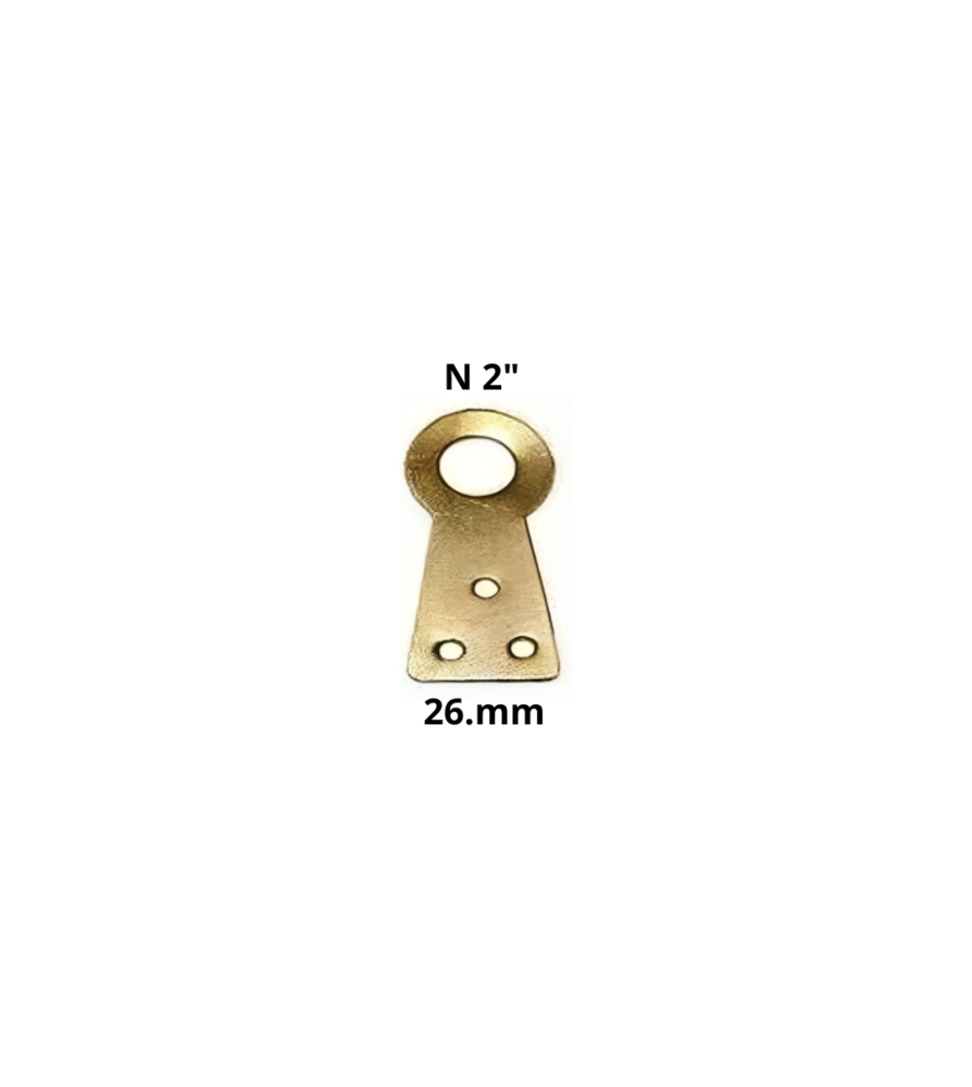 Gancho Colgar Bronceado Botiquin N-2 26 Mm