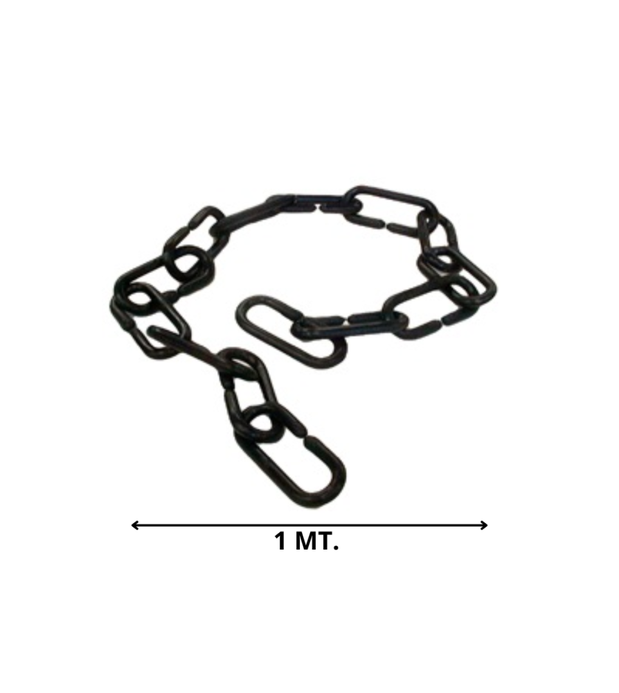 Cadena Plastica Eslabon Negra Mt