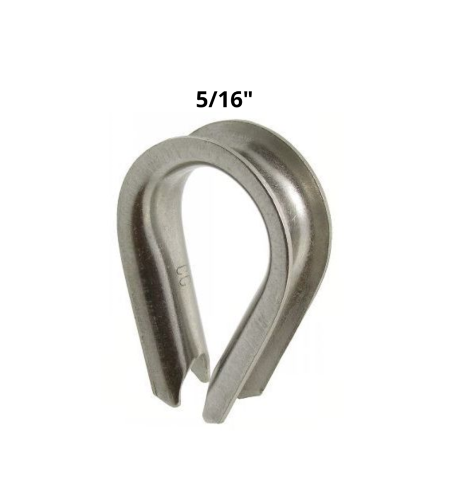 Guardacabos De Fierro 5/16"