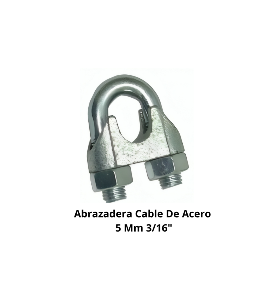 Abrazadera Cable De Acero 5 Mm 3/16"