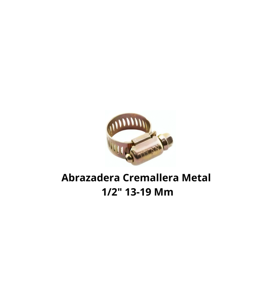 Abrazadera Cremallera Metal 1/2" 02 13-19 Mm