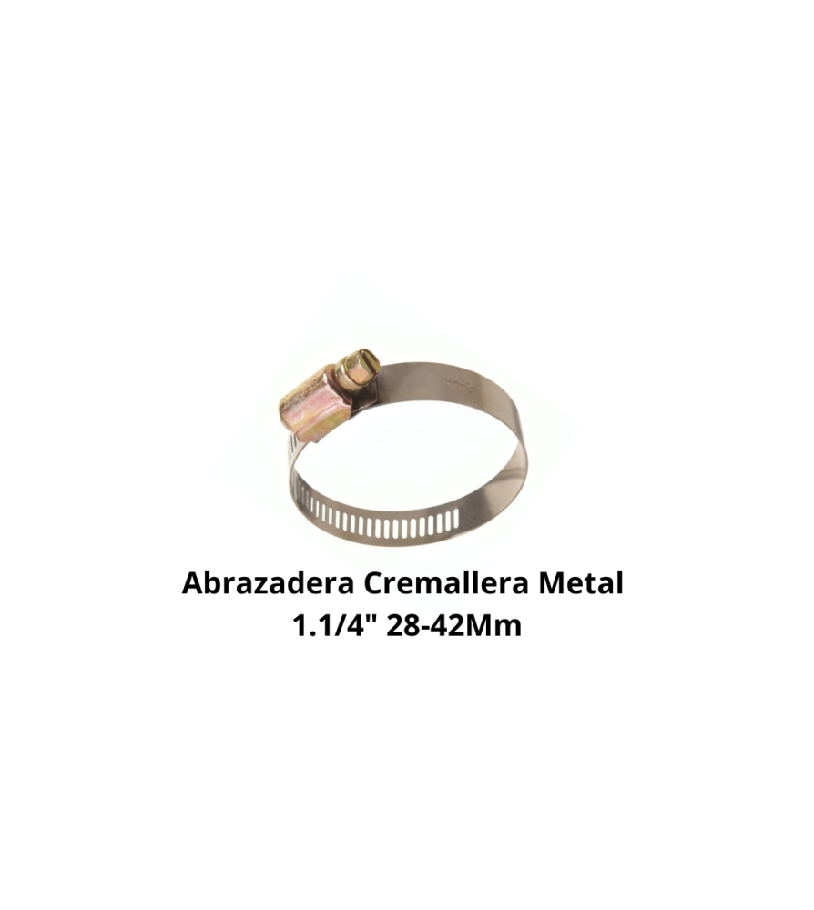 Abrazadera Cremallera Metal 11/4" 1a 28-42 Mm