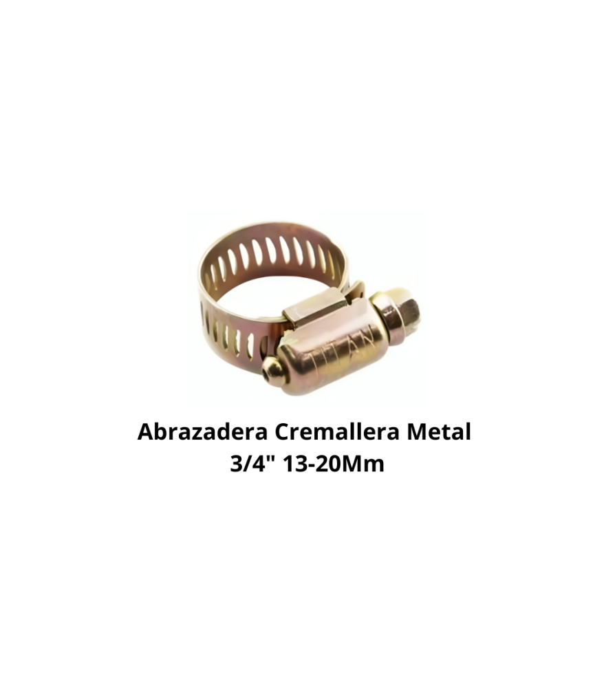 Abrazadera Cremallera Metal 3/4" 02e13-20 Mm