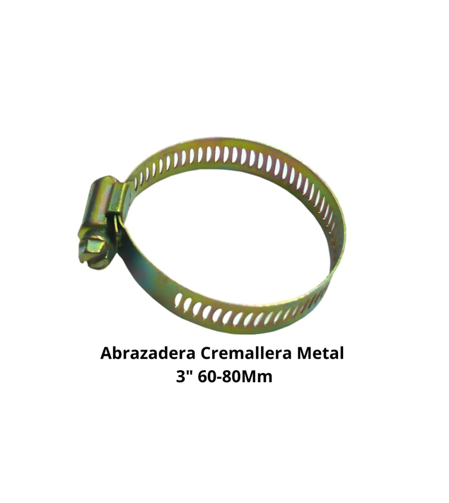 Abrazadera Cremallera Metal 3" 3b 60-80 Mm