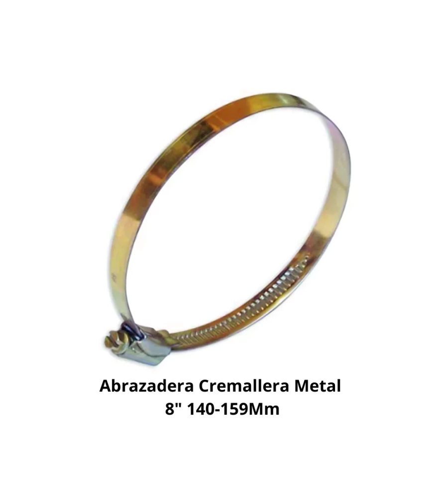 Abrazadera Cremallera Metal 8" 10 140-159mm