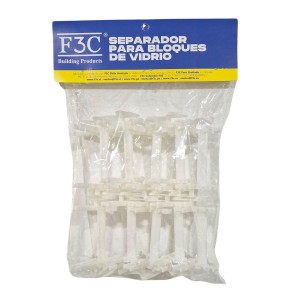 SEPARADOR F3C PARA BLOQUES DE VIDRIO BOLSA 10 UNID