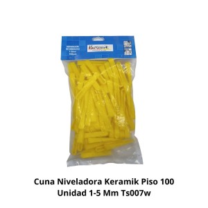CUÑA NIVELADORA KERAMIK PISO 100 UNIDAD 1-5 MM TS0