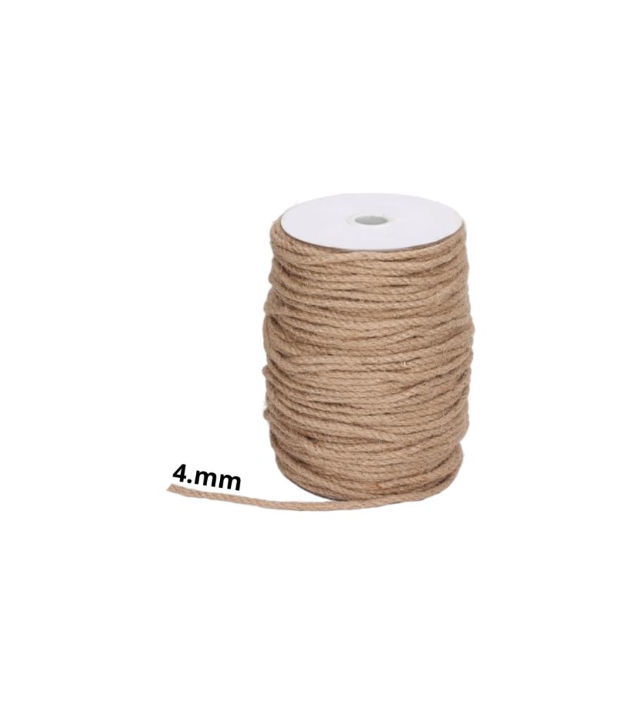 Cordel Yute (canamo) Torcido 4 Mm #39 95 Mt X