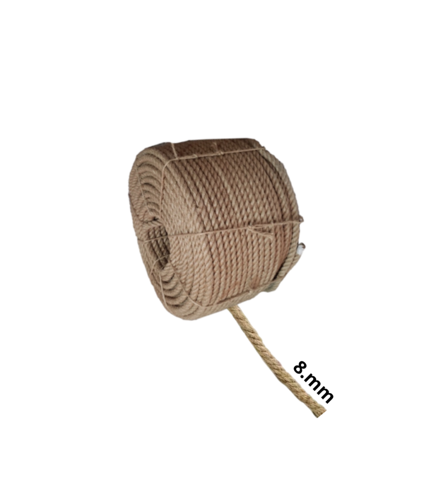 Cordel Yute (canamo) Torcido 8 Mm #41 28 Mt X