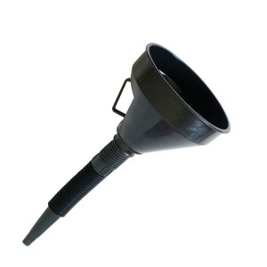 EMBUDO PLASTICO DIAMETRO 130 MM NEGRO CORRUGADO