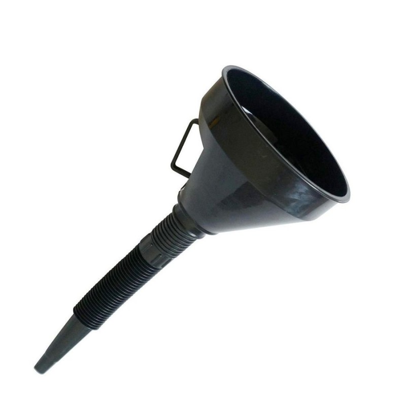 EMBUDO PLASTICO DIAMETRO 130 MM NEGRO CORRUGADO