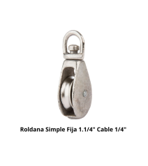 Roldana Simple Fija 1 1/4"...