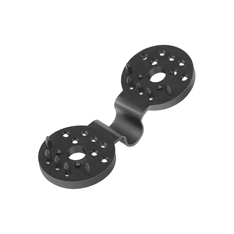BROCHE MALLA SOMBRA REDONDO PLATICO NEGRO