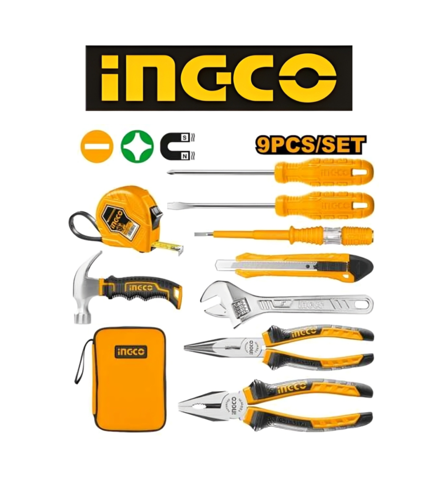 Juego Herramientas Ingco Handtools 9 Pz Hkth10809