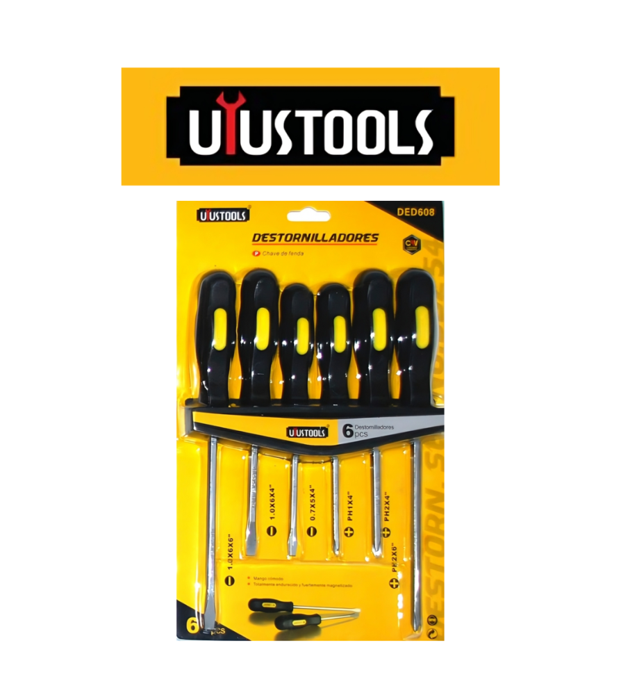 Destornillador Uyustools 6 Pzs De Presicion Ded608