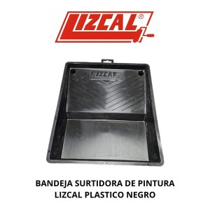 BANDEJA SURTIDORA DE PINTURA LIZCAL PLASTICA NEGRA