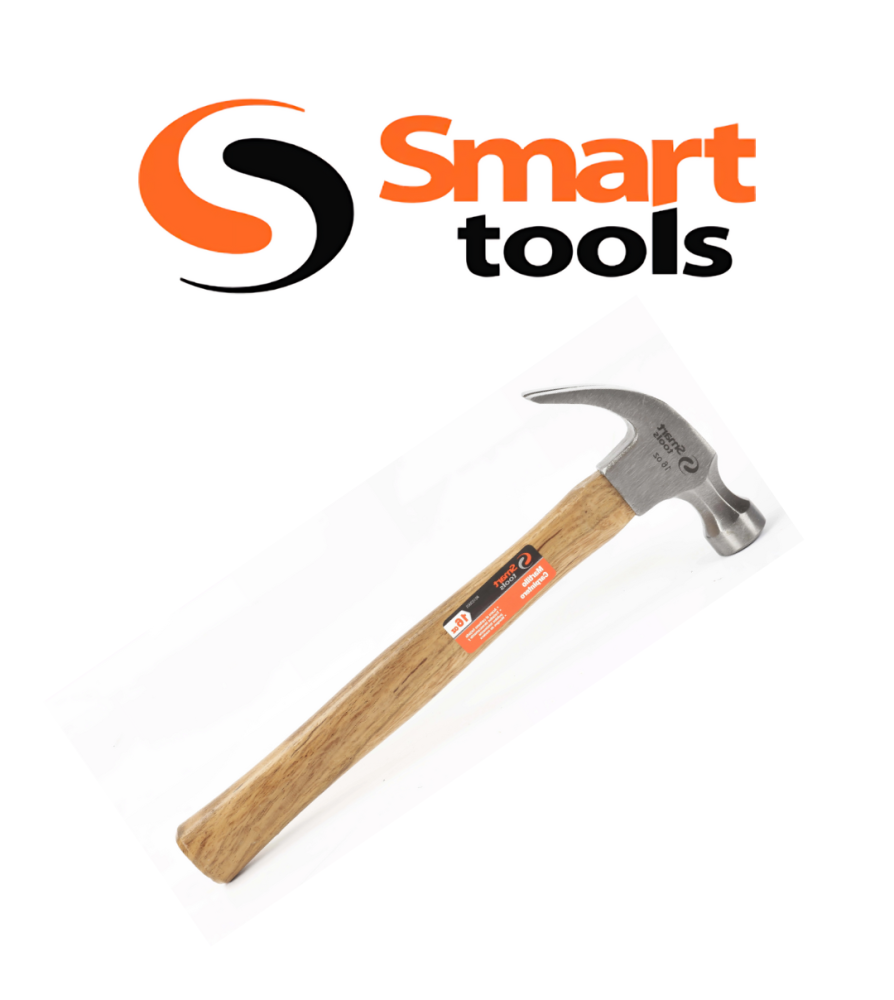 Martillo Carpintero M/madera 16oz Smartools6103005
