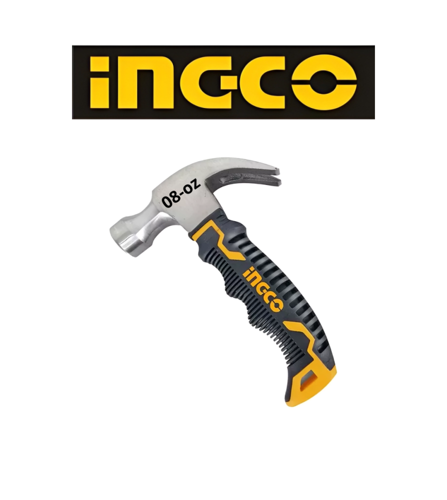 Martillo Ingco Carpintero M/fibra 08 Oz Hmch80808