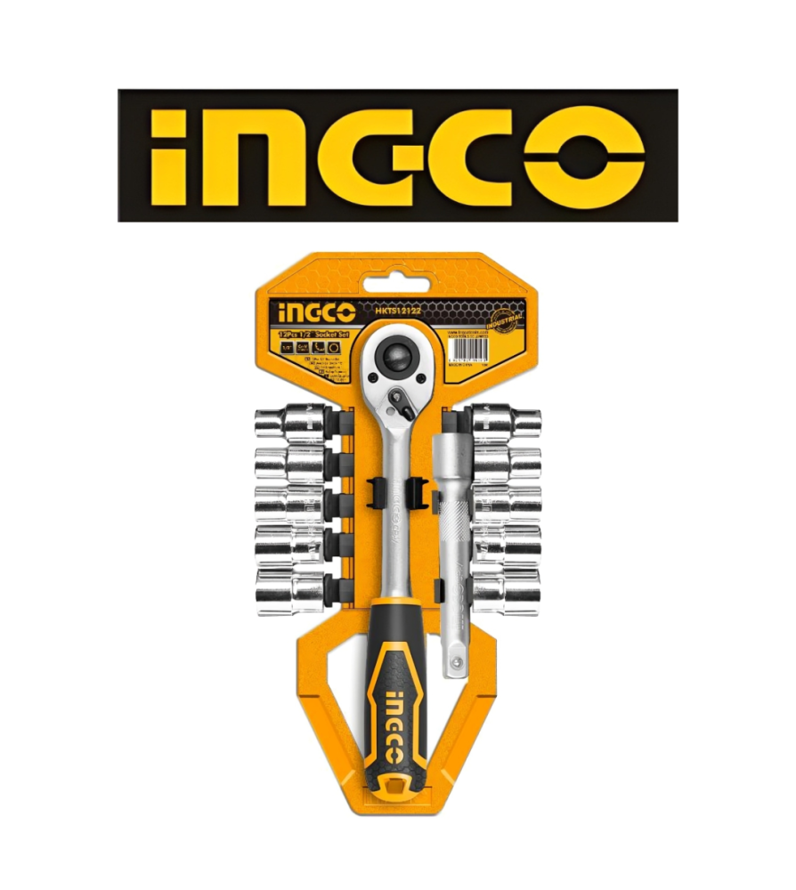 Dado Chicharra Ingco 12 Pzs 1/2" 10 A 4 M24 Mm Hk