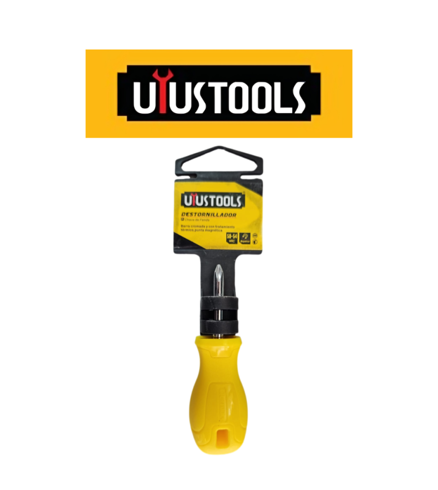 Destornillador Uyustools Prof Cruz Amarillo 1,5