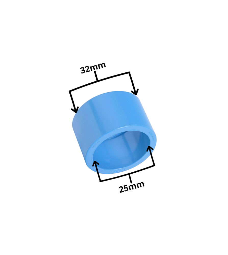 Buje Reduccion Corto Cem Pvc Presion 32x25 Mm