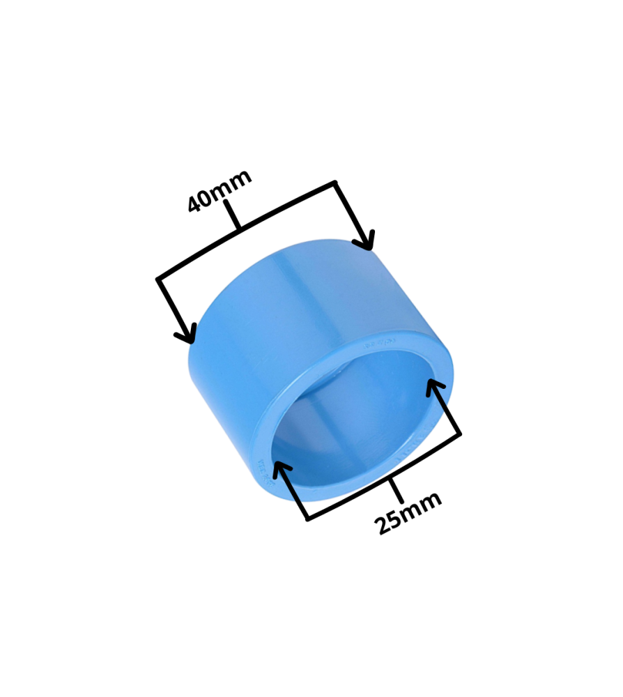 Buje Reduccion Corto Cem Pvc Presion 40x25 Mm