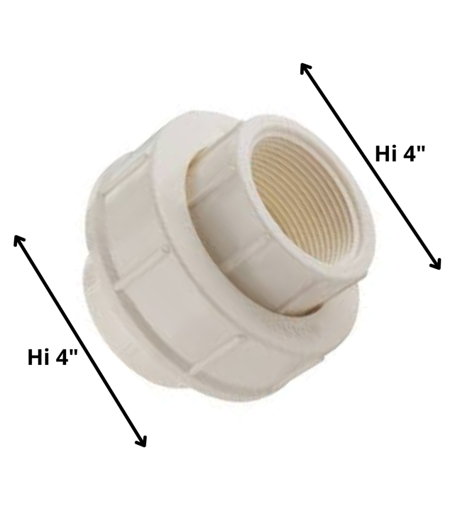 Union Americana Pvc Hi/hi Presion 4 "