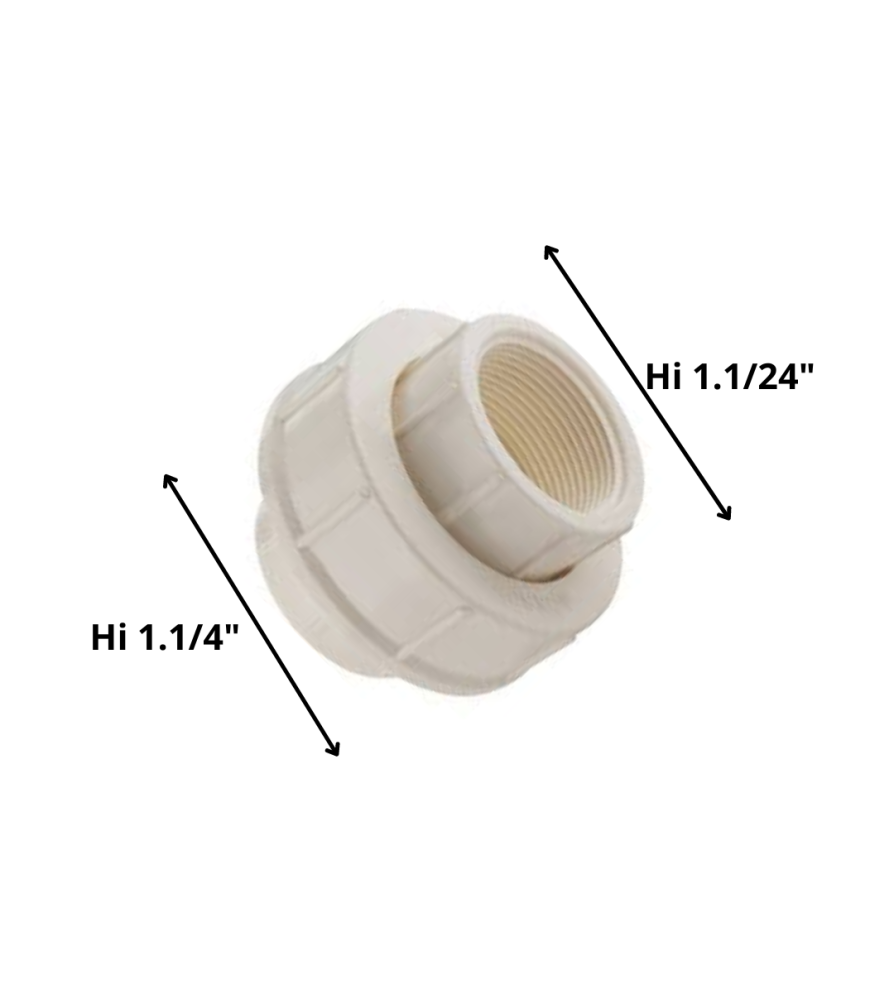 Union Americana Pvc Hi/hi Presion 1 1/4"