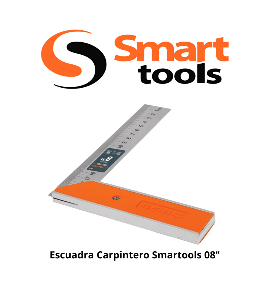 Escuadra Carpintero Smartools 08" 6103800