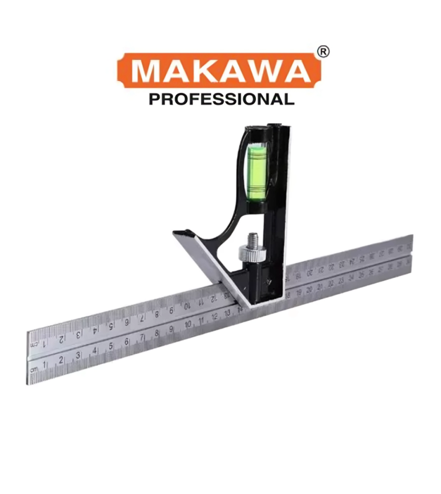 Escuadra Makawa Con Nivel Combinacion 12" Mk0243