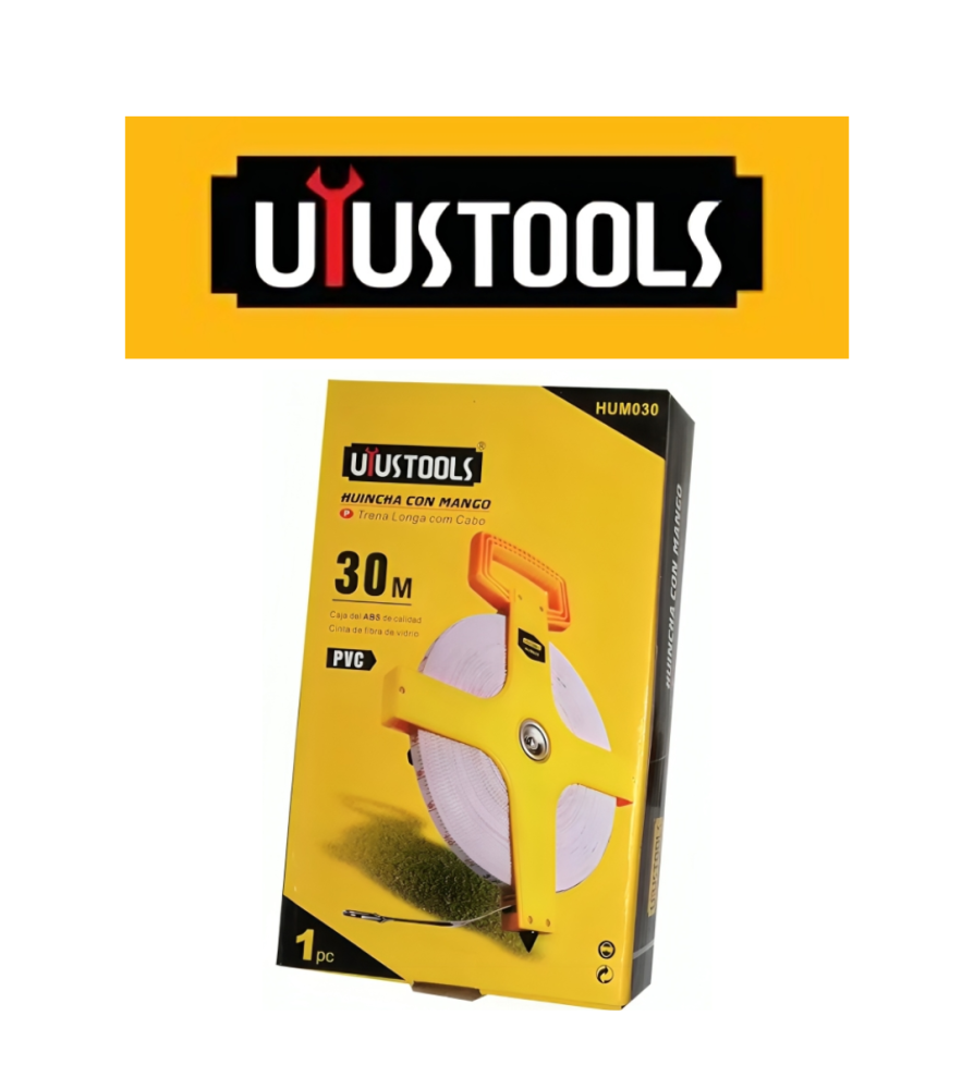 Huincha Medir Uyustools Con Mango 30 Mts Hum030