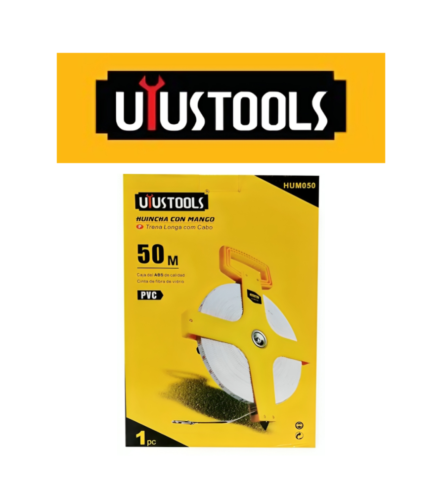 Huincha Medir Uyustools Con Mango 50 Mts Hum050
