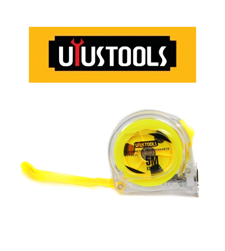 Huincha Medir Uyustools Transparen 5,0 Mt Flt5x25